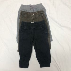 3-piece Baby boys pant, sz 6-12 mos